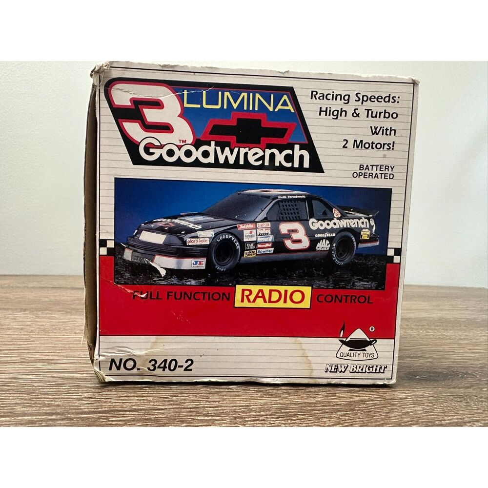 New Bright Dale Earnhardt #3 Goodwrench Lumina RC Car NASCAR NIB Vintage